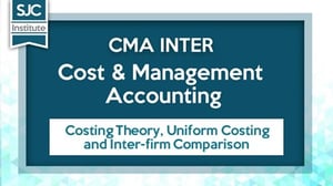 Costing Theory, Uniform Costing and Inter-Firm Comparison